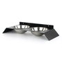 Hanah Home Pet018 Comedero para mascotas de metal negro 50 cm